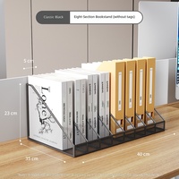 Organisateur de bureau en métal à grille, support de livres incliné multi-niveaux, porte-documents simple en fer forgé
