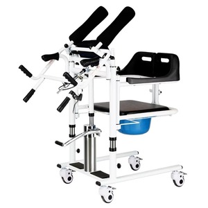 Hot Sale Manual Patient Transfer Chair Lifting Chair with Commode for Handicapped Elderly Paralyzed Disabled People - Product Image 3