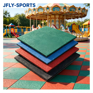 Dalles de sol en caoutchouc emboîtables JFLY-SPORTS 20 mm, multi-sports, absorption des chocs, utilisation intérieure et extérieure - Product Image 1