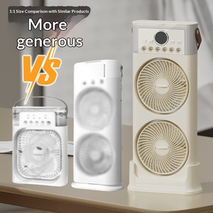 USB Rechargeable Desktop air Conditioning <strong>Fan</strong> <strong>Remote</strong> <strong>Control</strong> &amp; Light Floor-standing Humidifying Desktop Spray Cooling <strong>Fan</strong> Timed - Product Image 3
