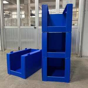 Tùy chỉnh <span class=keywords><strong>PP</strong></span> nhựa Stackable kho quần áo corflute ráp sóng hộp lưu trữ chọn Thùng - Product Image 1