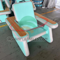 Chaise d'eau de piscine flottante gonflable à prix d'usine/chaise longue de piscine gonflable avec siège d'élingue confortable pour piscine