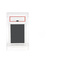Étui de présentation pour cartes acryliques graduées avec support, porte-cartes magnétique, protection UV, affichage horizontal et vertical