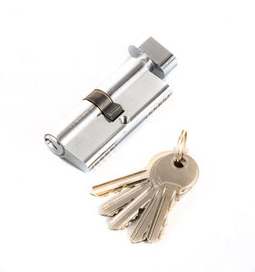 Cilindro de cerradura de aluminio con perilla para puerta de latón abierta única de alta calidad de 83mm - Product Image 4