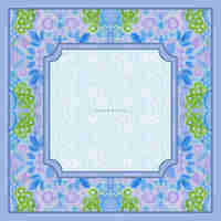 Tapis de jeu de mahjong américain floral mandala cheval bleu porte-bonheur oriental, fond orange, antidérapant, réduction du bruit