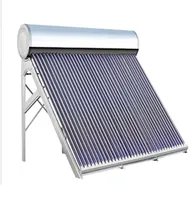 Chauffe-eau solaire à tubes sous vide basse pression au meilleur prix avec réservoir en acier inoxydable de 80 L, certifié CE pour usage domestique