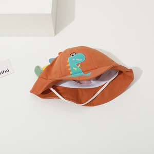 Sombrero de Sol de Ala Ancha para Bebés y Niños Pequeños, Sombrero de Protección <span class=keywords><strong>Solar</strong></span> para Niños y Niñas, Sombrero de Playa con Diseño de Dinosaurio - Product Image 5