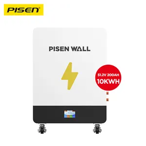 PISEN 5kwh 10kwh 15kwh 20kwh 25kwh Lithium Ion Powerwall Home Battery Energy Storage Rechargeable Lithium Ion Batteries For Home