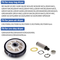 Kit de rouleaux de support de tambour de sèche-linge 2001541 303373K compatible avec les sèche-linges Maytag Crosley, remplace 12001541VP W10116741