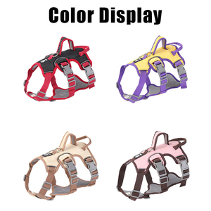 Rarewe produk hewan peliharaan rompi anjing besar Medium memanfaatkan OEM Logo merek kustom reflektif tidak ada tarik tali kekang anjing untuk <span class=keywords><strong>Golden</strong></span> <span class=keywords><strong>Retriever</strong></span> - Product Image 5