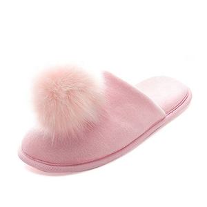 Nouvelles pantoufles floues moelleuses jolies roses pour femmes - Product Image 3
