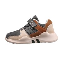 Sepatu Lari Anak Laki-Laki Grosir Tren Mode Musim Gugur Bahan Mesh Bernapas Sol EVA Sol Empuk Model Slip-On Motif Cetak