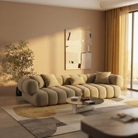 Canapé de bureau moderne trois places avec revêtement en tissu, mobilier multifonctionnel et peu encombrant pour salon et appartement, design simple