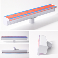 Accessoires de piscine de haute qualité, lame de cascade d'eau en acrylique colorée, cascade de piscine, descente d'eau