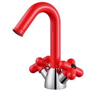 Jieshida Basin Faucet Brass Single Hole Ceramic Valve <b>Deck</b> Mounted 2 Handle - Product Image 5