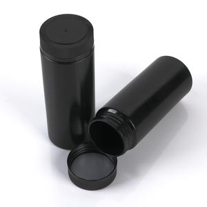 Pot en plastique HDPE noir pour protéines en poudre, 100 ml, 150 ml, 200 ml, à large ouverture, avec couvercle à vis, logo personnalisé, vente en gros - Product Image 5