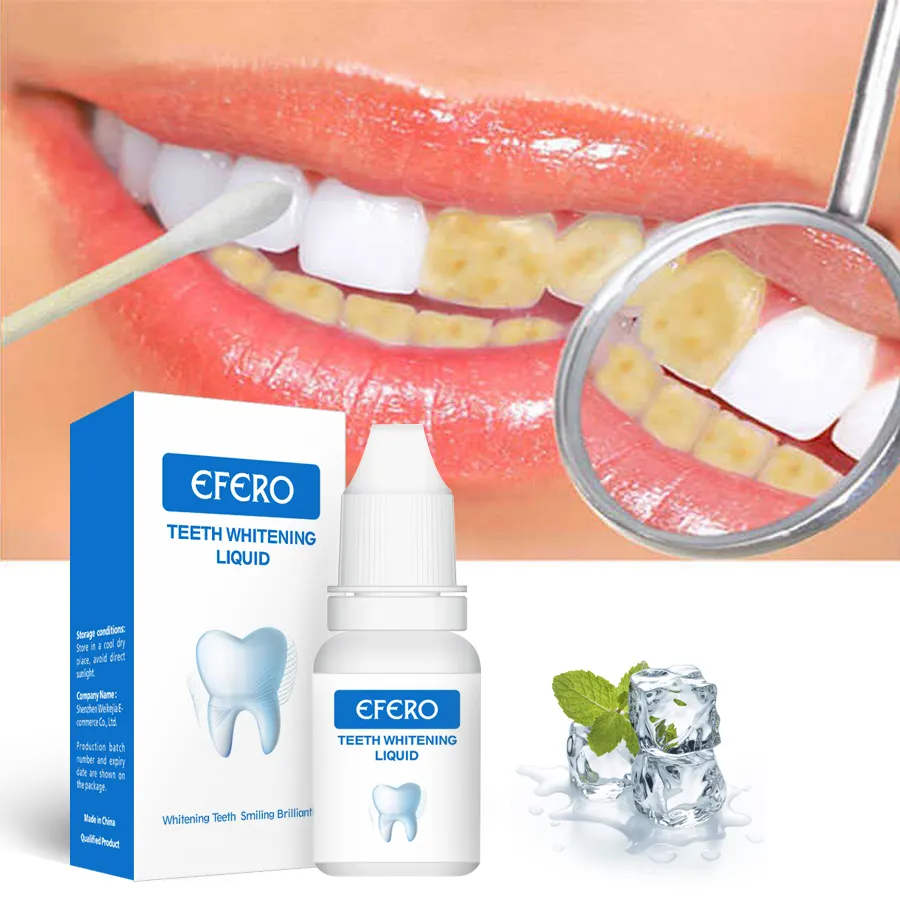 EFEROホワイトニング口腔衛生クリーニングセラムプラークの汚れを取り除く歯の漂白ツールデンタルケア歯磨き粉