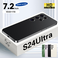 Ponsel Gaming Android 14 Berkualitas Tinggi S24 5G Octa Core 108MP 120Hz HD LCD Versi AS LTE Seluler Grosir Pabrik