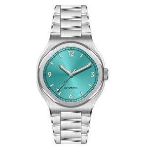 Montre automatique mécanique pour femme en acier inoxydable avec cristal saphir, design minimaliste unique, grand format, logo personnalisé, étanche - Product Image 3