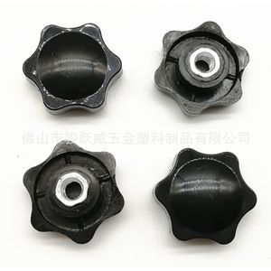 แฮนด์วีลโรส M8 พลาสติกสีดำ พร้อมเม็ดโลหะ ฉีดขึ้นรูป - Product Image 2