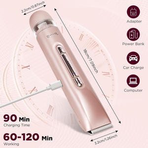 IFINE Damen-Rasierer für Intimbereich Doppelkopf-Elektro-Epilierer 2-in-1 Haarentfernungsgerät Achselhaar-Trimmer für den Haushalt - Product Image 4