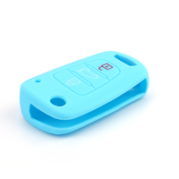 Vente flash, coque de protection de clé de voiture en silicone colorée et bon marché, coque de clé de voiture de remplacement