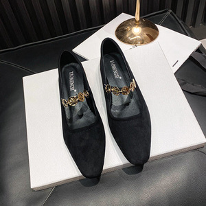 Sandali Casual Personalizzati 2025 con Logo, Stile Vintage Unico, <span class=keywords><strong>Scarpe</strong></span> Mary Jane con Fibbia Dritta e Decorazione Dorata, <span class=keywords><strong>Tacco</strong></span> <span class=keywords><strong>Basso</strong></span> - Product Image 3