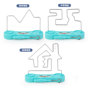 Juego de laberinto eléctrico con luz y sonido para niños, juguete de mesa para entrenamiento de concentración, diseño con forma de casa - Product Image 2