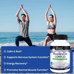 Cápsulas de Complejo de Magnesio, Favorecen una Rutina Nocturna Saludable, Suplemento de Complejo de Magnesio, 120 Cápsulas - Product Image 4