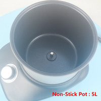 Mesin Pembuat FUFU Listrik XEOLEO 5L, Pembuat Ugali 850W, Mesin Masak FUFU, Mesin Masak Ugarli, Timer 90 Menit, Panci Kapasitas Besar