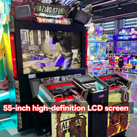 Machine de tir d'arcade commerciale en métal, simulateur 3D Razing Storm, 2 joueurs, machine de jeu vidéo à monnayeur