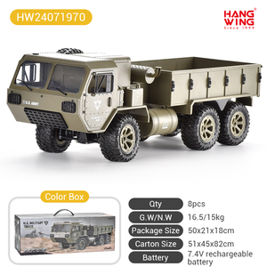 Hw 2.4G Đầy Đủ Tỷ Tỷ Phú Khác Biệt Sáu Bánh Ổ Đĩa Xe Tải Quân Sự Tốc Độ Cao Điều Khiển Từ Xa Off-Road Xe <span class=keywords><strong>RC</strong></span> Đồ Chơi Kim Loại - Product Image 6