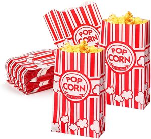 Fournitures pour Fêtes Thème Cinéma : Porte-Popcorn de Qualité Fiable, Contenant à Popcorn de 2 Oz, Sac en Papier Rayé pour Popcorn Micro-ondable - Product Image 1