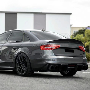 Alerón Trasero de Fibra de Carbono de Alta Calidad Estilo HK para Audi A4 B8.5 Sedán de 4 Puertas 2013-2016, Decoración para la Caja Trasera del Techo - Product Image 4