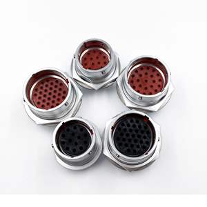 Conectores de Aleación de Aluminio D-Chi, Diámetro de Cable de 16-24, Inserción Macho y Hembra Roja para Maquinaria Médica, Industrial y Automotriz - Product Image 4