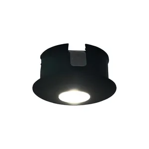 Lampu Led bawah kabinet tersembunyi Mini, lampu langit-langit Diameter 28mm, lampu Led Mini untuk kotak tampilan