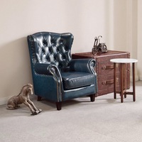 Chaise industrielle en bois massif antique de luxe léger pour une personne confortable à dossier haut pour les loisirs