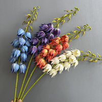 Hochwertige PU künstliche Maiglöckchen Blume für Hochzeit Tisch dekoration Layout Hintergründe Dekorationen