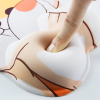 Tapis de souris en silicone antidérapant 3D au design populaire, avec repose-poignet, personnalisable, écologique, en stock, accessoires PC