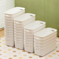 Boîte de rangement à tiroirs en plastique avec compartiments ajustables pour maquillage, bijoux, chaussettes, collations, salle de bain, chambre à coucher