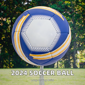2024 Balón de fútbol con unión térmica con logotipo personalizado, PU texturizado, cuero fundido 5000, tamaño de fútbol 5 para entrenamiento - Product Image 2