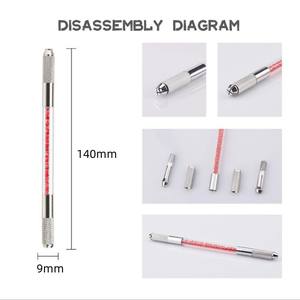 Stylo de Microblading en cristal d'acier inoxydable stylo manuel de la meilleure qualité de <span class=keywords><strong>tatouage</strong></span> de sourcil pour des fournitures permanentes de maquillage - Product Image 5