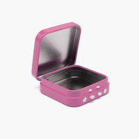 Caja de Metal Personalizada Ecológica y Reciclable con Cierre a Prueba de Niños, Botón de Plástico, Empaque de Alta Calidad a Prueba de Niños para Dulces