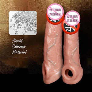 Extender Dildo Vibrerende Cockring Sleeve App Afstandsbediening Penisvergroter Herbruikbare Penismanchet Verdikte Testikel Volwassen Speelgoed - Product Image 4