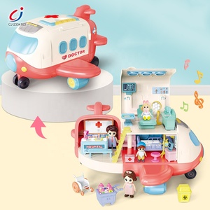 Jouets médicaux Chengji, mini-meubles, avion musical déformable, maison de poupée - Product Image 3