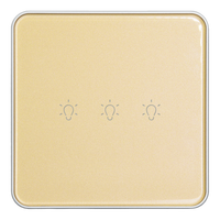 Appareils de maison intelligente ODM OEM pour Tuya Zigbee Touch App Control Interrupteur d'éclairage unipolaire PC Matériel Norme européenne pour la maison
