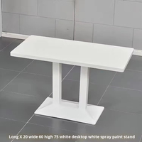 Table à manger rectangulaire en bois massif avec base en métal noir durable, design moderne pour restaurant, mobilier de salle à manger