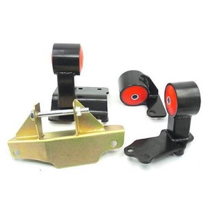 Supports de moteur pour Honda Civic Crx 1988 1991, pièces de rechange avant et arrière avec bagues en caoutchouc rouge - Product Image 1