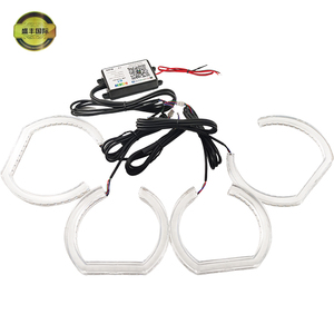 Nuevos Anillos de Halo LED RGB de Cristal Acrílico en Forma de U SHENGFENG para Faros Delanteros de Automóviles, Modificación de Faros Delanteros, Cambio de Color Universal - Product Image 4