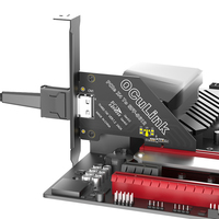 Carte adaptateur OCuLink SFF-8611/8612 compatible PCIe 4X, slots 4x/8x/16x, Gen 4.0 3.0 U.2 NVMe SSD, extension pour ordinateurs de bureau, métal